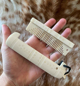Estuche para peine de pelo de hueso de búfalo, diseño clásico hecho a mano, para hombres y mujeres, uso doméstico y en salón, tamaño personalizado, artesanía natural - Product Image 6