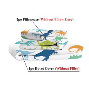 Ultra Soft 3pcs Dinosaur Bedding <b>Set</b> for Kids Twin Size Duvet Cover and <b>Comforter</b> with Gift Ultra Soft Kids' Bedding - Product Image 6