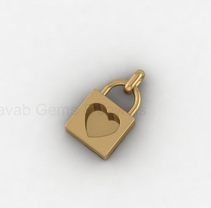 Mejor Calidad Plata Sólida 925 Oro 14K 7mm Engaste de Bisel con Candado de Corazón para Joyería de Resina DIY con Logotipo Personalizado - Product Image 4