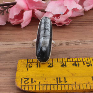 Bague Chevalière Femme en Argent Sterling 925 avec Onyx Noir Naturel Grand Format, Sertie en Bezel, Faite à la Main, Pierre Précieuse, Vente en Gros - Product Image 1