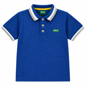 Chemise polo à manches courtes en coton 100% pour garçons, haute couture - Product Image 1