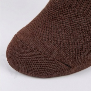Crew <b>Socks</b> Solid <b>Brown</b> 100% Cotton Breathable Knitted Regular Fit Adult Autumn Casual Daily Wear - Product Image 6