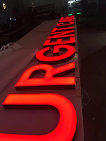 Lettres en acrylique personnalisées avec éclairage frontal, logo lumineux, enseigne en acrylique 3D avec éclairage frontal, enseigne électronique extérieure pour entreprise
