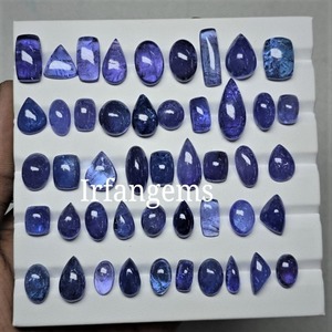 Lot de Tanzanite Bleue 100% Naturelle Cabochon Prix de Gros, Pierres de Tanzanite Faite à la Main pour la Fabrication de Bijoux, Formes Mixtes, Lot de Cristaux de Tanzanite - Product Image 1