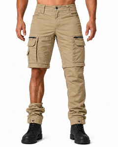 Custom Men's Convertible <b>Pants</b> Multi Pocket <b>Cargo</b> Trousers Detachable Legs Outdoor Hiking Camping Fishing <b>Work</b> <b>Pants</b> - Product Image 1
