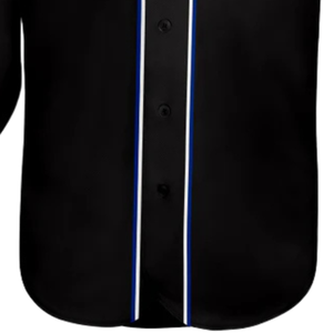Men Black Royal White Baseball Jersey Button Front Team Shirt Performance <b>Athletic</b> Practice Game Uniform Lightweight Wear - Product Image 5
