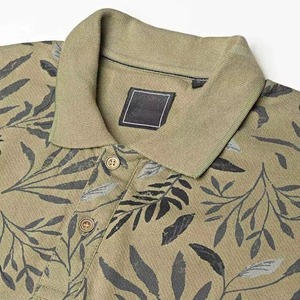 Chemise de golf en coton tricoté à manches courtes pour homme, avec logo frontal, couleur unie, séchage rapide, tendance estivale, vêtement décontracté de qualité supérieure - Product Image 5