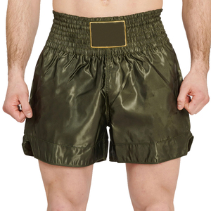 Shorts de boxe imprimés numériquement, logo et couleur personnalisés, 100% polyester, séchage rapide, anti-rétrécissement - Product Image 1