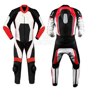 Combinaison de moto en cuir véritable imperméable de haute qualité, fabriquée au Pakistan, en vente - Product Image 3