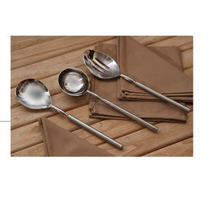 Juego de cubiertos de diseño brillante, utensilios de cocina de diseño totalmente de Metal, juego de cubiertos - Product Image 1