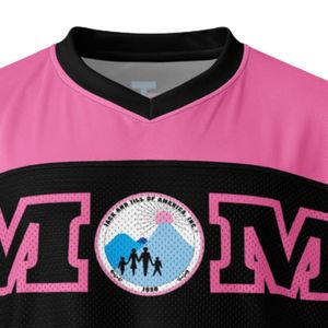 Maillot de football Mom Boxy surdimensionné en mesh respirant à manches courtes – Haut de sport pour les fans, idéal pour les jours de match - Product Image 4