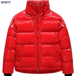 Wholesale Hooded <b>Canvas</b> <b>Jacket</b> Unisex Standard Padded Puffer Coat Winter Warm Quilted Front Custom Logo Colour Plus Size OEM ODM - Product Image 6