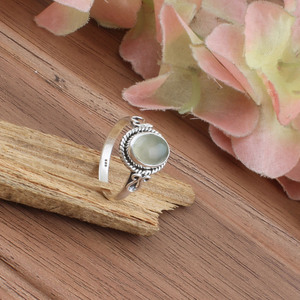 Bague en pierre de lune blanche naturelle en gros, argent sterling 925, classique, artisanale, pierres précieuses, bagues de mariage pour femmes, pierre de naissance de juin - Product Image 4