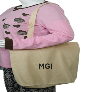 Bolsa de Compras Reutilizable de Lona de Algodón Calico Ecológica con Logotipo Personalizado, Bolsa de Supermercado Grande, Orgánica, Económica, Precio al por Mayor - Product Image 4