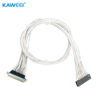 Kabel Harness Rakitan D-SUB 37P Male ke Dopont 2.54 2*20P dengan Isolasi PVC dan Panjang Sesuai Pesanan untuk Mesin Industri