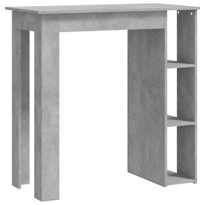 Mesa de bar de madera de ingeniería color gris hormigón 40.2 in X 19.7 in X 40.7 in 40.2 in X 19.7 in X 40.7 in - Product Image 2