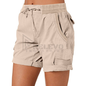 Nouveaux shorts pour femmes, coupe slim, taille haute, design multi-poches, taille élastique, été, décontracté, élégant, confortable, usage quotidien, vente en gros, MOQ - Product Image 5