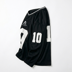 Custom Casual Plus Size Unisex Breathable 100% Polyester Print Streetwear American Football Jerseys Embroidery Patch Letter Logo - Product Image 6