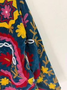 Unisex Cotton Suzani Hand Embroidered Best Jacket Coat for <b>Summer</b> Women's Winter Wear Bridesmaid Gifts Wholesale Supply for Bath - Product Image 3