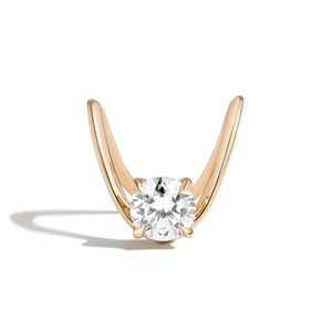 แหวน Zaha Brilliant Deep Curve ทองคำแท้ 14K รูปทรงลูกแพร์ ได้รับการรับรองจาก IGI แหวนหรูหราสำหรับงานแต่งงาน งานหมั้น ของขวัญวันครบรอบ งานเลี้ยง - Product Image 1