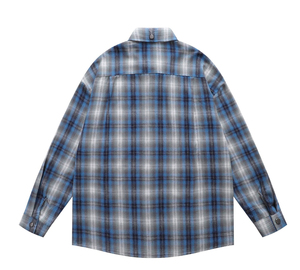 Camisa a Cuadros para Hombre, Manga Larga, Algodón, Casual, con Botones, Cómoda, Transpirable, para Uso Diario, Personalizable OEM - Product Image 2