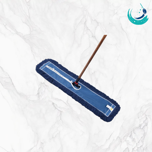 KSR Flat Dust Mop Head Reusable Self-Wringer Eco-friendly Durable Floor Cleaning Replacement Pad High Absorbency Fibers Blue - Product Image 2