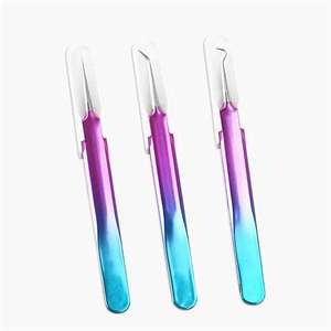 Personal Care Tools Set 3 Pieces Acne Needle Tweezers Blackhead Pimples Removal Stainless Steel Tools Set - Product Image 3