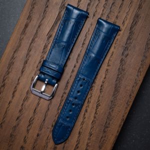 Premium Alligator Leather Watch <b>Strap</b> Custom Surface Finish For International Watch Brands Wholesale Supply ODM Manufacturing - Product Image 5