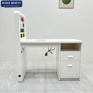 Professional <strong>White</strong> MDF Manicure Table with Dust Collector Nail <strong>Desk</strong> Mesas De Manicura Large Storage <strong>Drawers</strong> - Product Image 2