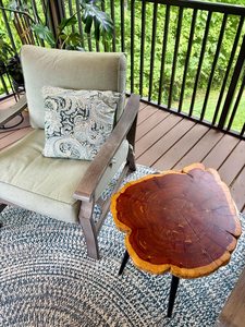 Luxury Modern Handmade Acacia Wood Log Dining <b>Coffee</b> <b>Table</b> Waterproof Living Room Retirement Wedding Anniversary Sympathy - Product Image 2