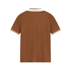 OEM Service Available Wholesale Basic Half-Sleeved <b>Men's</b> for <b>Polo</b> Shirt with Contrast Collar and Zipper <b>Top</b> Selling Casual - Product Image 5