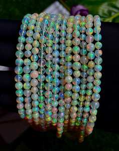 Cuentas de Ópalo Natural para la Fabricación de Joyas, Piedras de 6mm, 7mm, 8mm, Gemas Multicolores, Hilos de 14 Pulgadas, Gemas K Personalizables, Muestras para Fabricación - Product Image 5