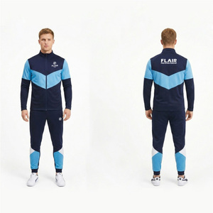 Conjunto de Entrenamiento de Fútbol para Hombre de Alto Rendimiento, Transpirable, 100% Poliéster, Chaqueta con Cierre Completo y Pantalones Deportivos Ajustados para Invierno - Product Image 6
