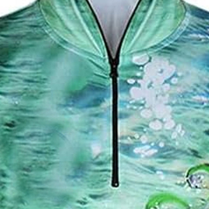 Unisex Hooded Printed Fishing Long Sleeve <b>Hoodie</b> with Mask 100% Polyester UPF 50 Windproof for Hiking <b>Running</b> Swimming - Product Image 3