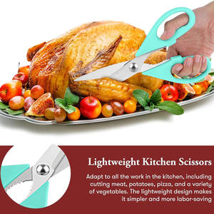 Ciseaux de cuisine personnalisés, polis, avec vis de réglage, meilleurs ciseaux multi-usages tranchants en acier inoxydable pour aliments - Product Image 5