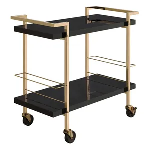 Modern Handmade <b>Ceramic</b> Eco-Friendly American Style Utility Storage Trolley Cart for Kitchen Dining Room Home Organizer - Product Image 4