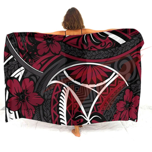 Jupe tropicale en mousseline respirante pour femme, jupe moulante décontractée, jupe en dentelle à col en V, vente en gros OEM - Product Image 5