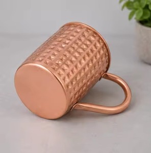 Taza de cobre con asa trenzada de diseño personalizado, estilo vintage, ecológica. - Product Image 6