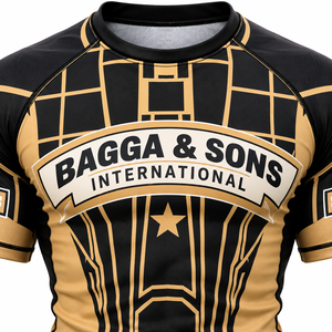 Ensemble de rashguard MMA personnalisé pour homme, noir et or, respirant, sans kimono, pour Jiu Jitsu BJJ, kit de grappling - Product Image 5