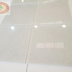 Dalle de marbre travertin blanc naturel du Vietnam, poli brillant, étanche, design moderne, 24x24, découpe sur mesure pour l'intérieur - Product Image 6