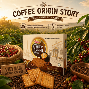 | Sampling Service Available, ODM | Authentic Coffee Taste Braka Coffee Crackers 360g Crispy Sweet Snack From Direct Factory - Product Image 1