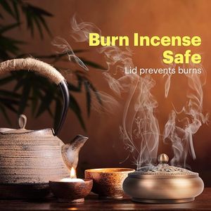 Handcrafted Brass <b>Incense</b> Burner Holder Natural Durable Indian Aromatherapy Ash Catcher Decorative <b>Incense</b> Stick Burner - Product Image 3
