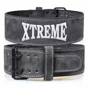 Ceinture de musculation en cuir en gros, ceinture de powerlifting à boucle à ardillon, ceinture de levage en cuir avec logo personnalisé, équipement sportif - Product Image 6
