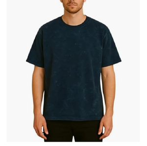 เสื้อยืดวินเทจทรงหลวมแบบสั่งตัดพิเศษสำหรับผู้ชาย ดีไซน์ไหล่ตก ผ้าคอตตอนเนื้อหนา คุณภาพดีไซเนอร์ - Product Image 1