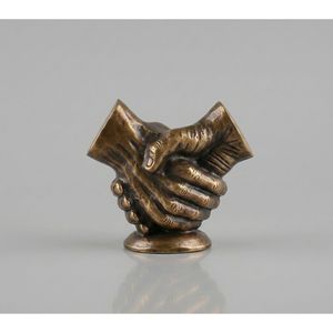 Escultura Metálica Decorativa Moderna con Diseño de Saludo de Manos, Decoración para Escritorio de Oficina, Símbolo de Amistad, Regalo para el Hogar y la Sala de Estar - Product Image 2