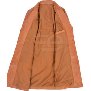 Abrigo largo de cuero premium para mujer, elegante abrigo de invierno para uso casual y formal, personalizado. - Product Image 5