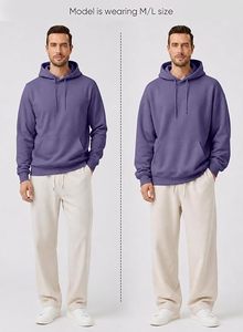 Sudadera con Capucha para Hombre, Diseño Moderno, 100% Algodón, Felpa, Informal, para Invierno, Corte Regular, Transpirable, Impermeable, Ecológica, 300g, Superventas - Product Image 4
