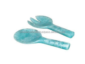 309 utensilios de resina hechos a mano de alta calidad con logotipo personalizado para bodas, hoteles, restaurantes, suministrados directamente, cuchara altamente pulida - Product Image 5