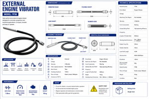 Manguera para Vibrador de Concreto de 38 mm, Flexible y Reforzada con Conexiones de Latón para Uso en Construcción - Product Image 2