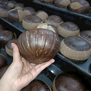 Bol en noix de coco en gros, fait main, naturel, écologique, fournisseur durable, bol de service pour la cuisine, vente en gros - Product Image 4
